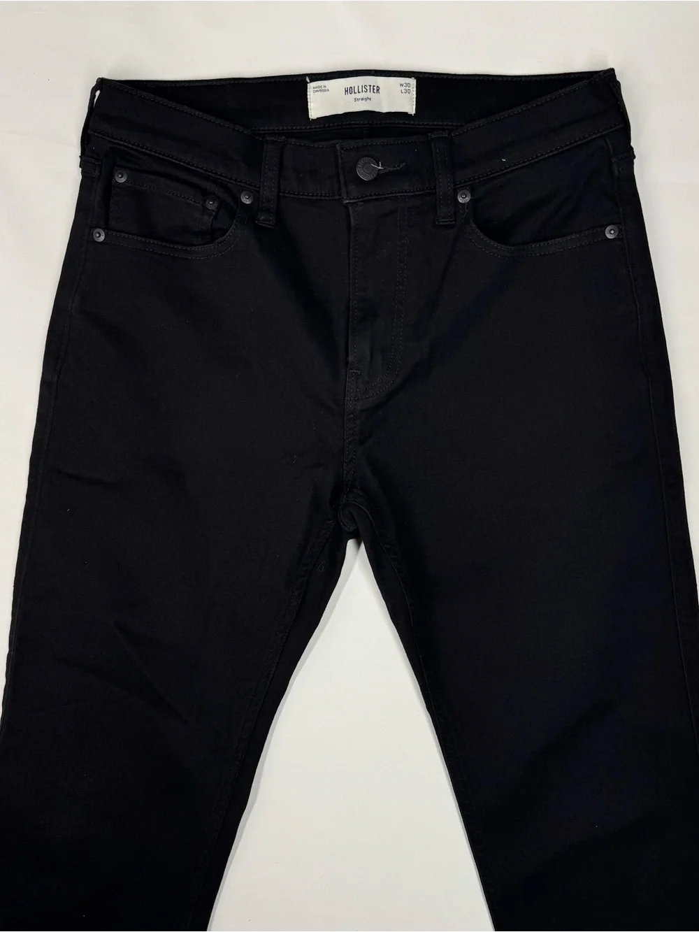 Hollister Men’s Slim Straight Black Jeans